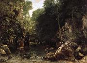 Gustave Courbet The Shaded Stream oil painting on canvas